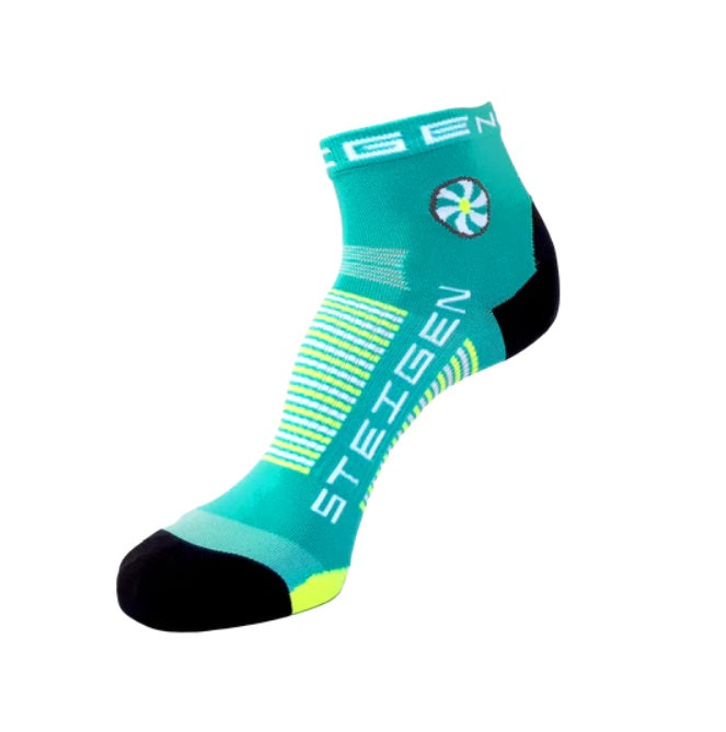 Steigen - 1/4 Length Running Socks - Seaside Blue