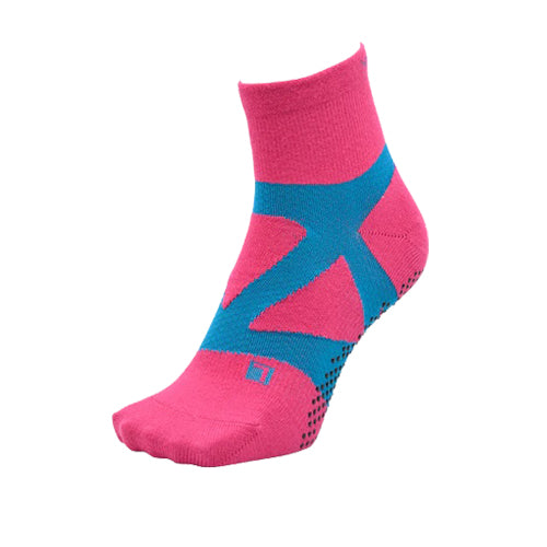 YAMAtune - Spider-Arch Compression - Mid-Length Socks - Non-Slip Dots - Rose Emerald