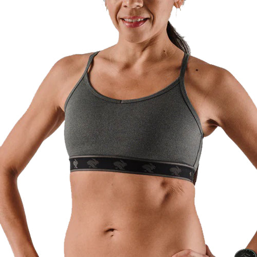 rabbit - Strappy Pocket Bra - Charcoal - Women's