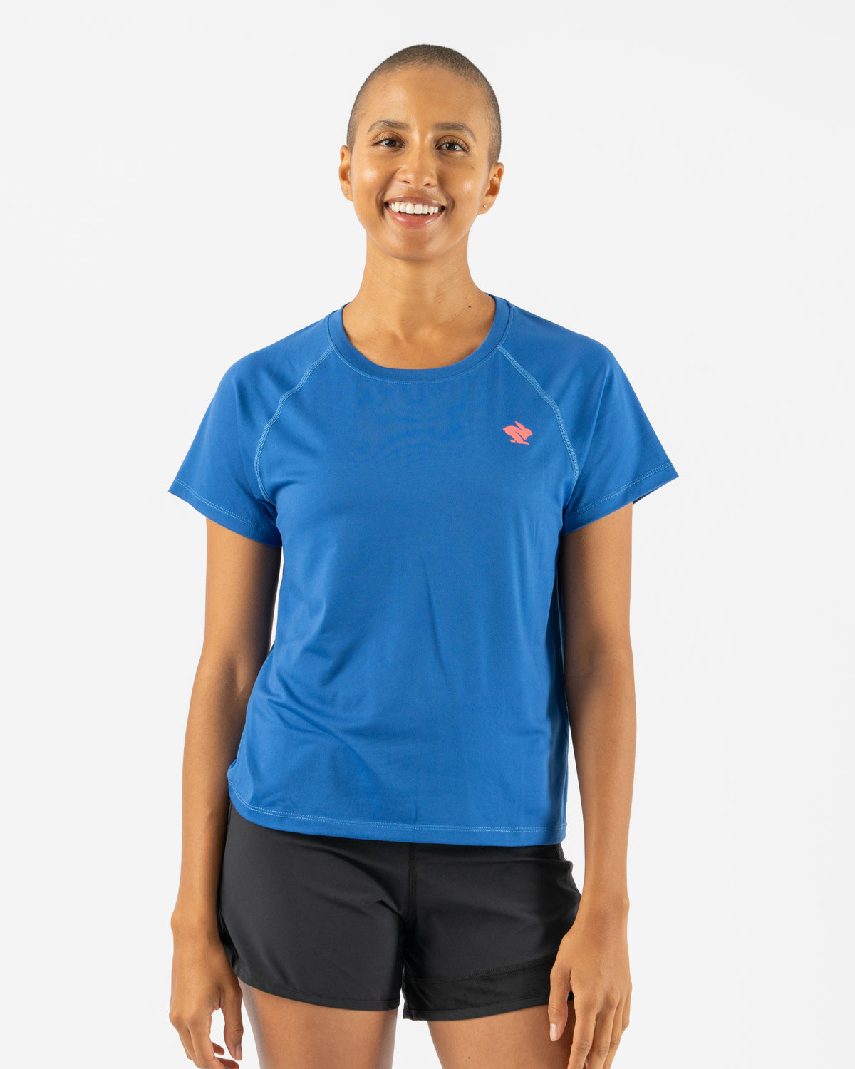rabbit - EZ Tee Cropped - Classic Blue - Women's