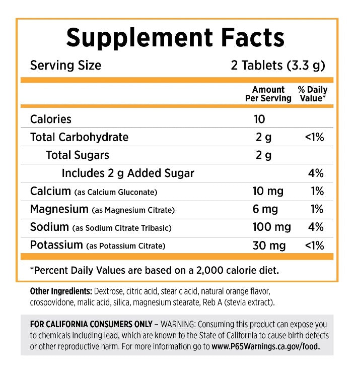 SaltStick - FastChews - Tart Orange - 10 Tablets Packet