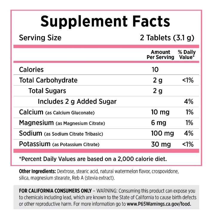 SaltStick - FastChews - Watermelon - 10 Tablets Packet