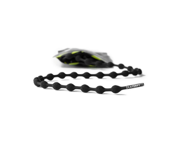Caterpy - Run No-Tie Reflective Shoelaces - Standard (30in / 75cm) - Jaguar Black
