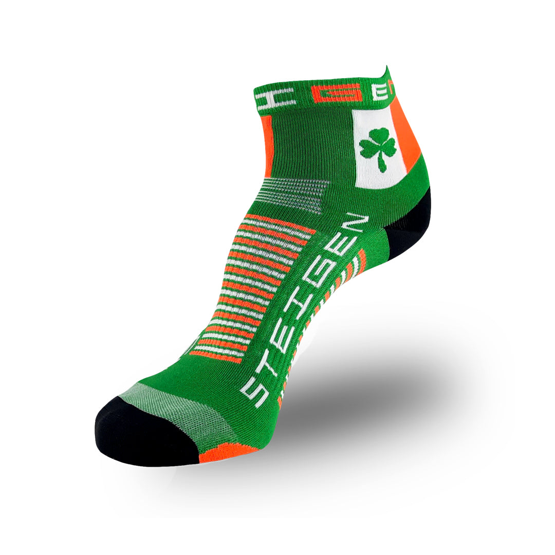 Steigen - 1/4 Length Running Socks - Irish Green