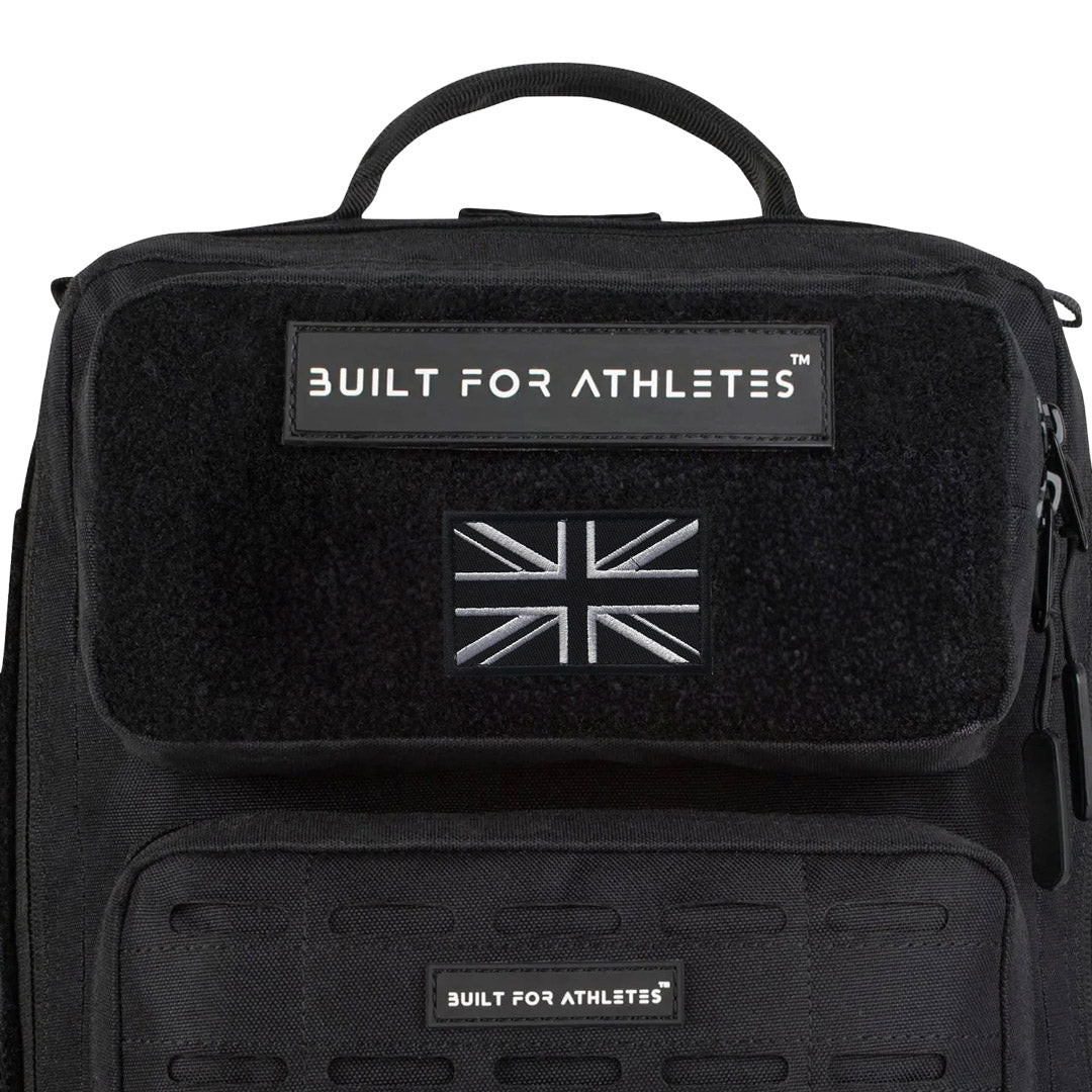 Built for Athletes - Patch - UK Black White Flag