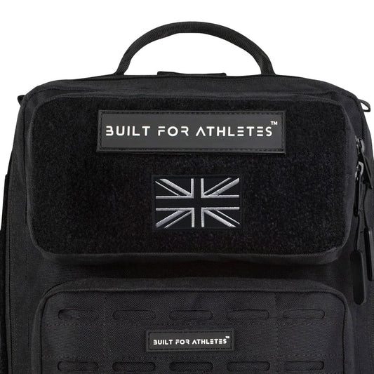Built for Athletes - Patch - UK Black White Flag
