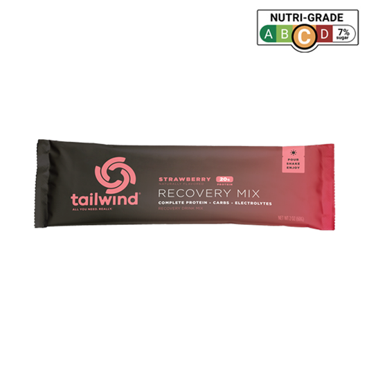 Tailwind Nutrition - Strawberry Recovery Mix - Single-Serving Stick Pack