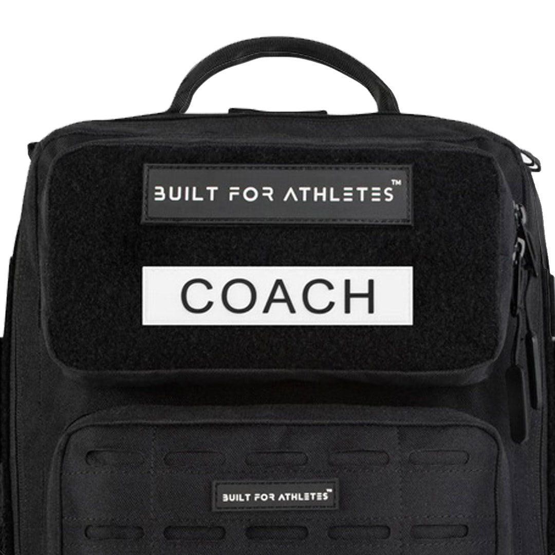 Built for Athletes - Patch - Coach - White with Black Text