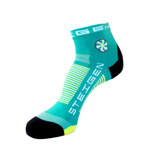 Steigen - 1/4 Length Running Socks - Seaside Blue