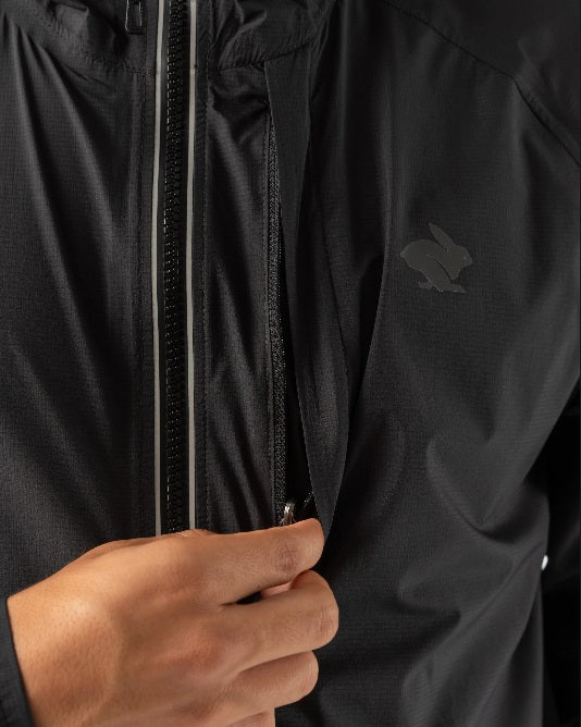 rabbit - Treeline Running Jacket - Black  - Men's