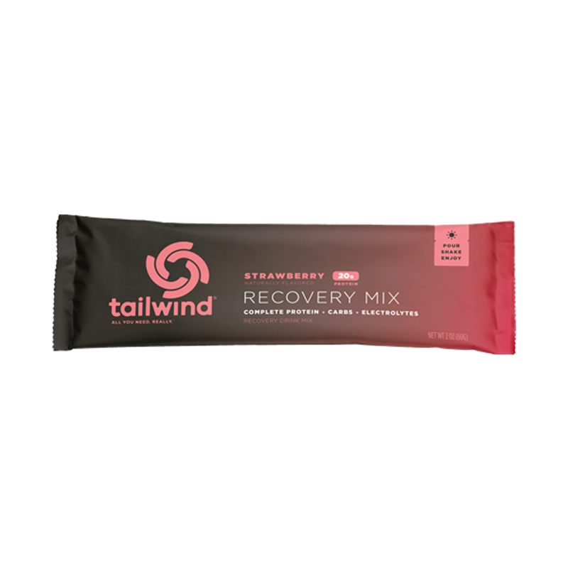 Tailwind Nutrition - Strawberry Recovery Mix - Single-Serving Stick Pack