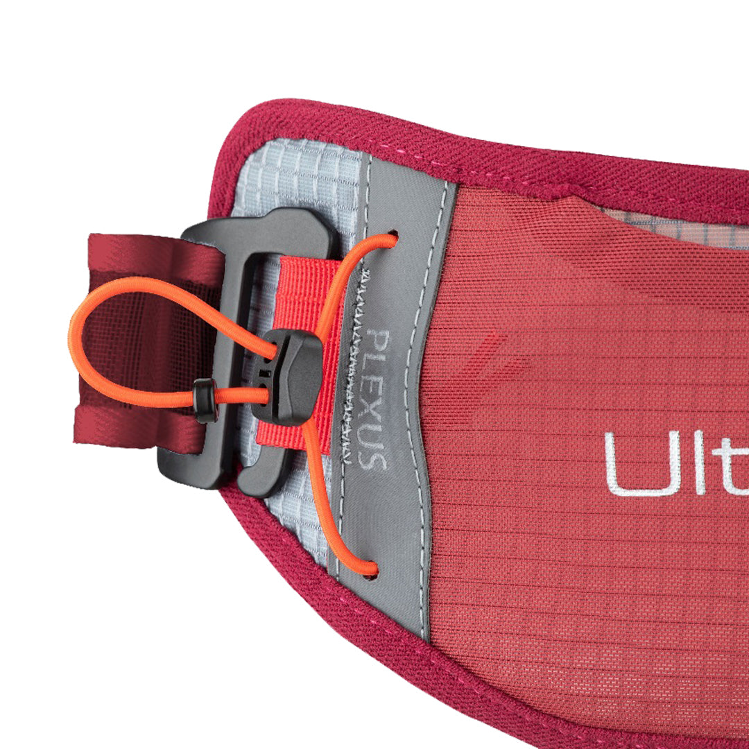 UltrAspire - Plexus Low-Profile Waist Pack - Burgundy/Cherry Tomato - 4L