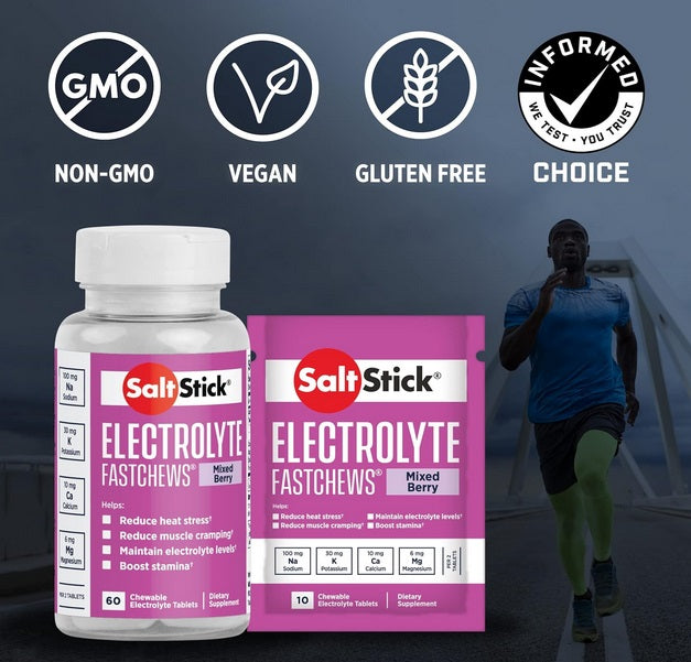 SaltStick - FastChews - Mixed Berry - 60 Tablets Bottle