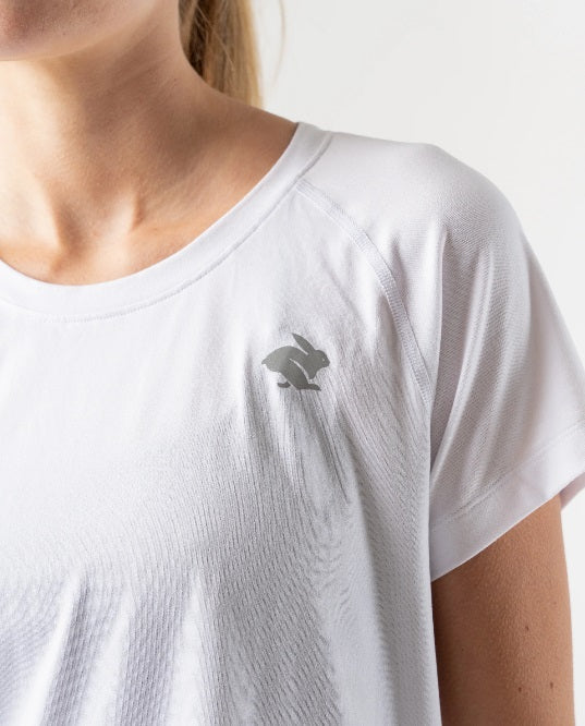 rabbit - EZ Tee Cropped - White - Women's