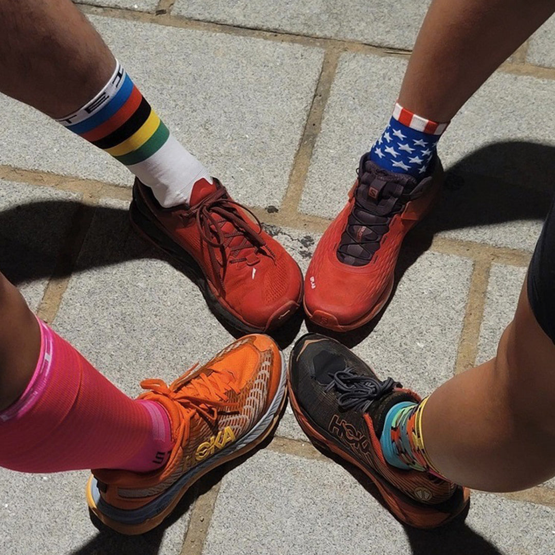 Steigen - Zero Length Running Socks - Sherbert Yellow