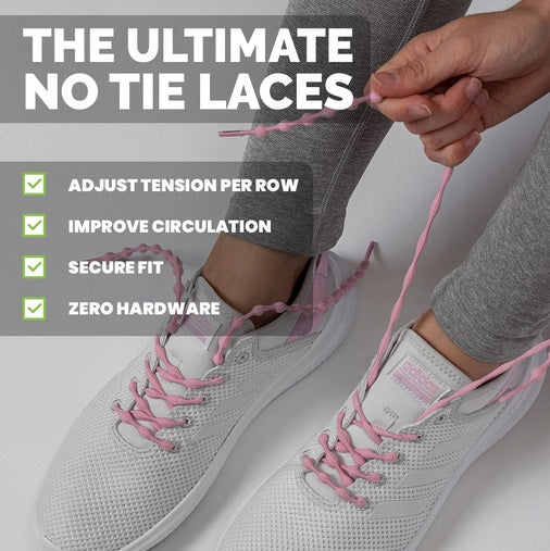 Caterpy - Run No-Tie Reflective Shoelaces - Standard (30in / 75cm) - Electric Yellow