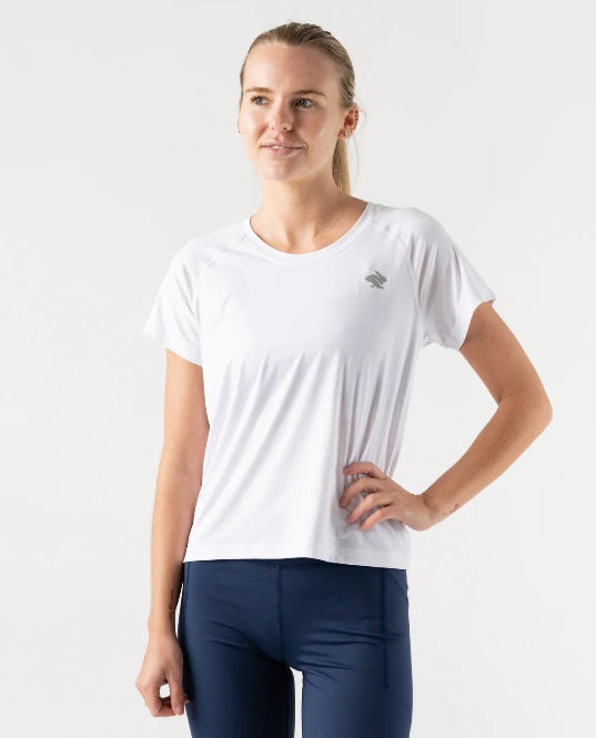 rabbit - EZ Tee Cropped - White - Women's