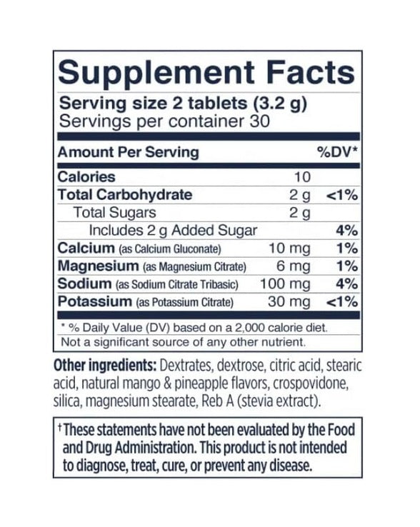 SaltStick - FastChews - Tropical Mango - 60 Tablets Bottle