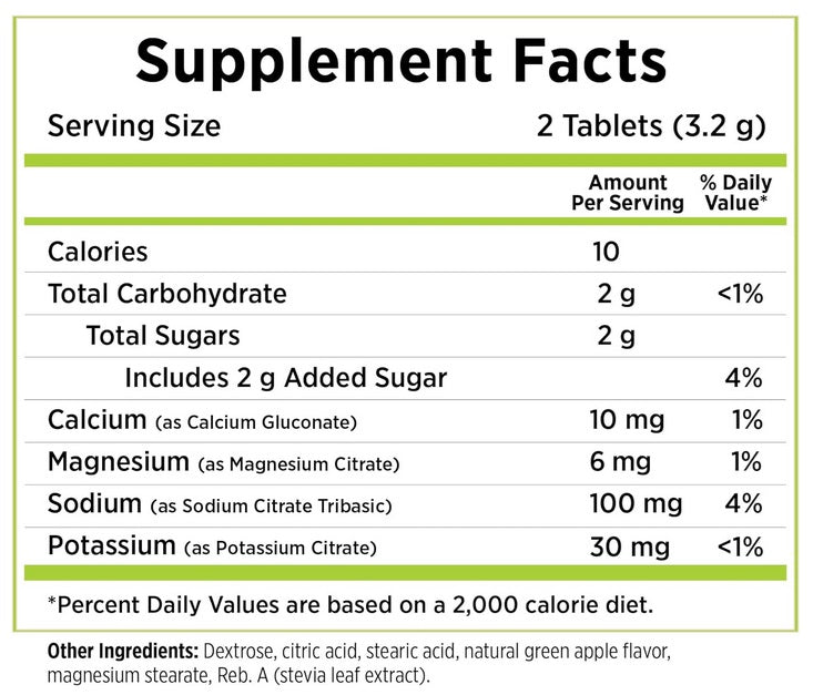 SaltStick - FastChews - Green Apple - 10 Tablets Packet
