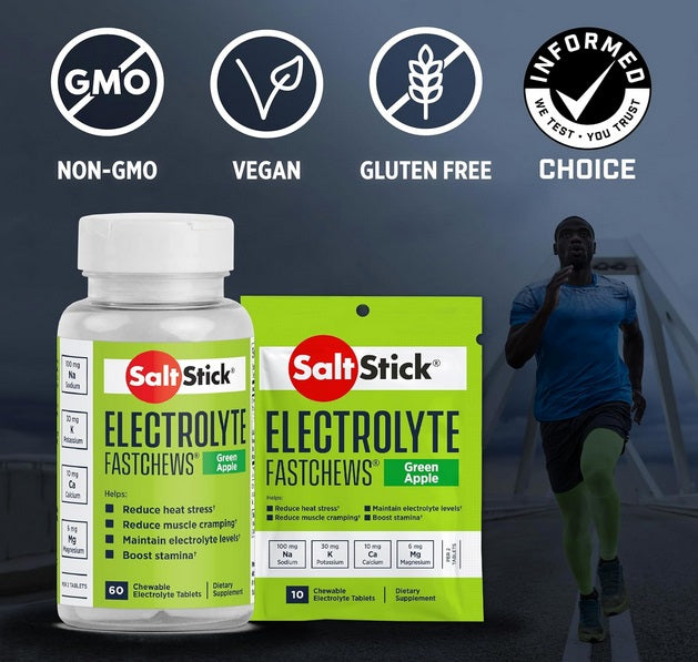 SaltStick - FastChews - Green Apple - 10 Tablets Packet