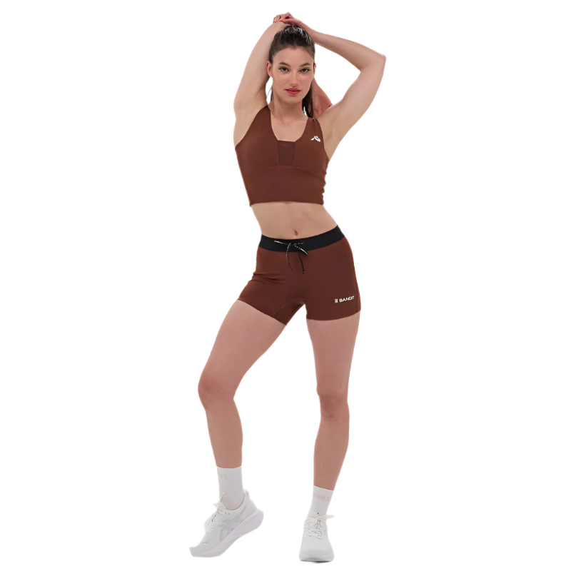 Bandit Running - Stamina™ 3" Compression Shorts - Coffee Bean - Women's