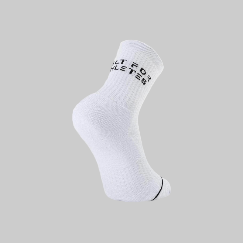 Built for Athletes  - Crew Training Socks - White