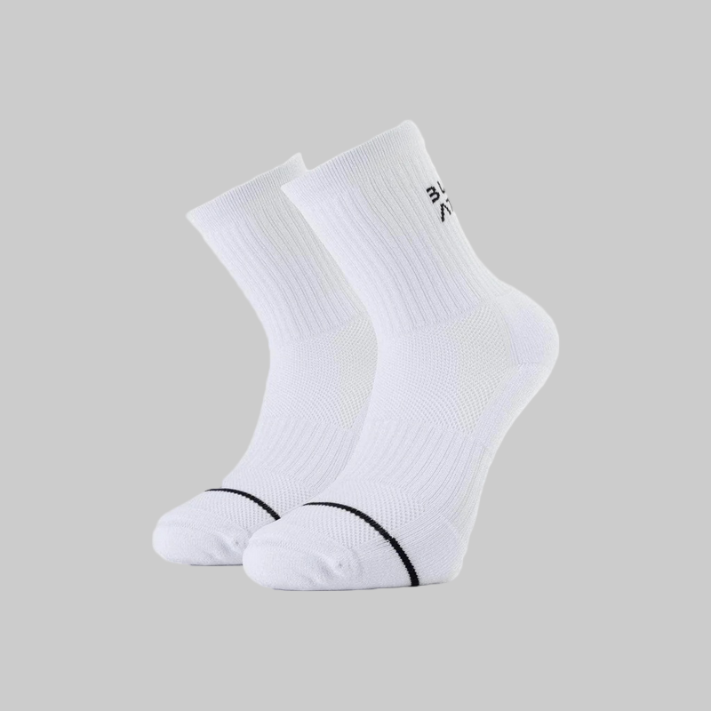 Built for Athletes  - Crew Training Socks - White