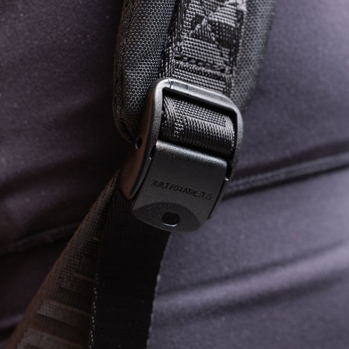 Built for Athletes - Roll Top Backpack - Black