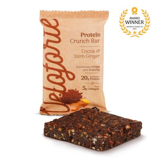 Veloforte - Protein Crunch Bar with Collagen - Cocoa & Stem Ginger