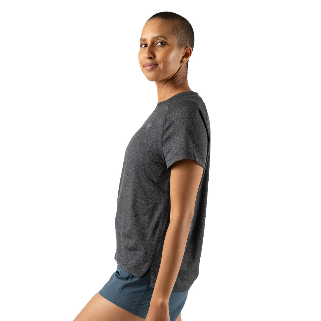 rabbit - EZ Tee SS - Black Charcoal - Women's