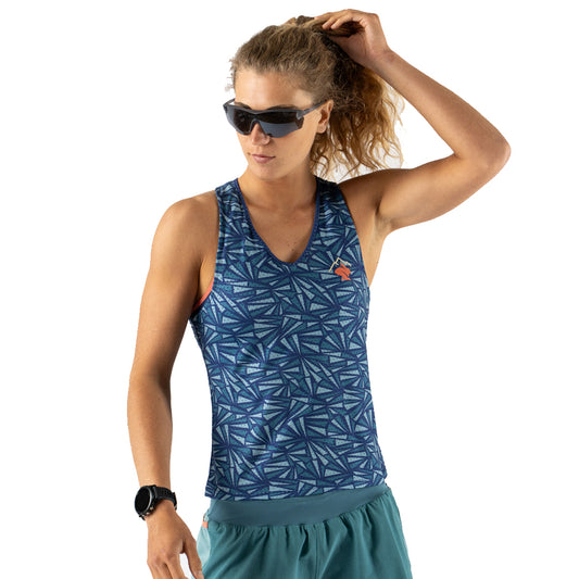 rabbit - EZ Vee Trail Tank - Midnight Sail Shard - Women's