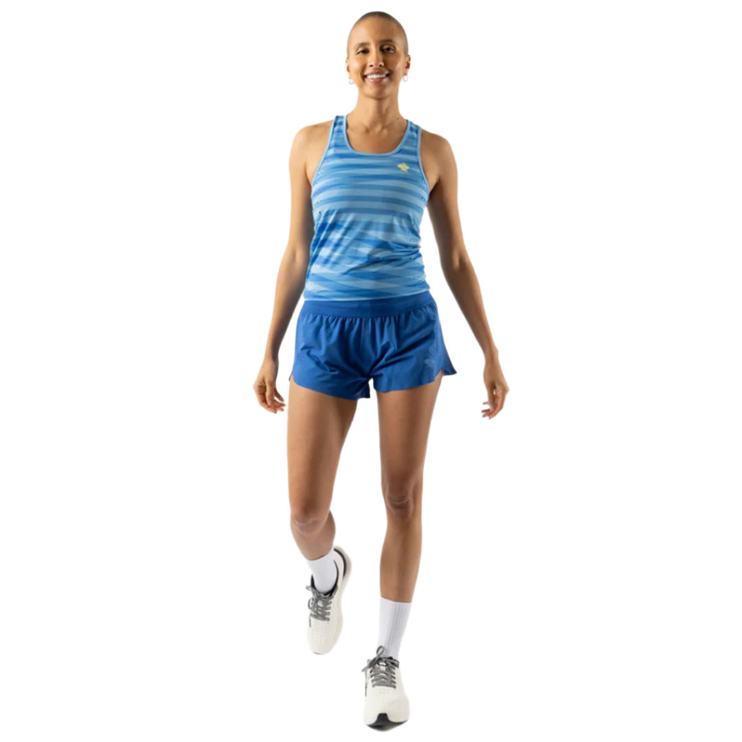 rabbit - Flow State Tank - Azure Blue Stripe - Women's