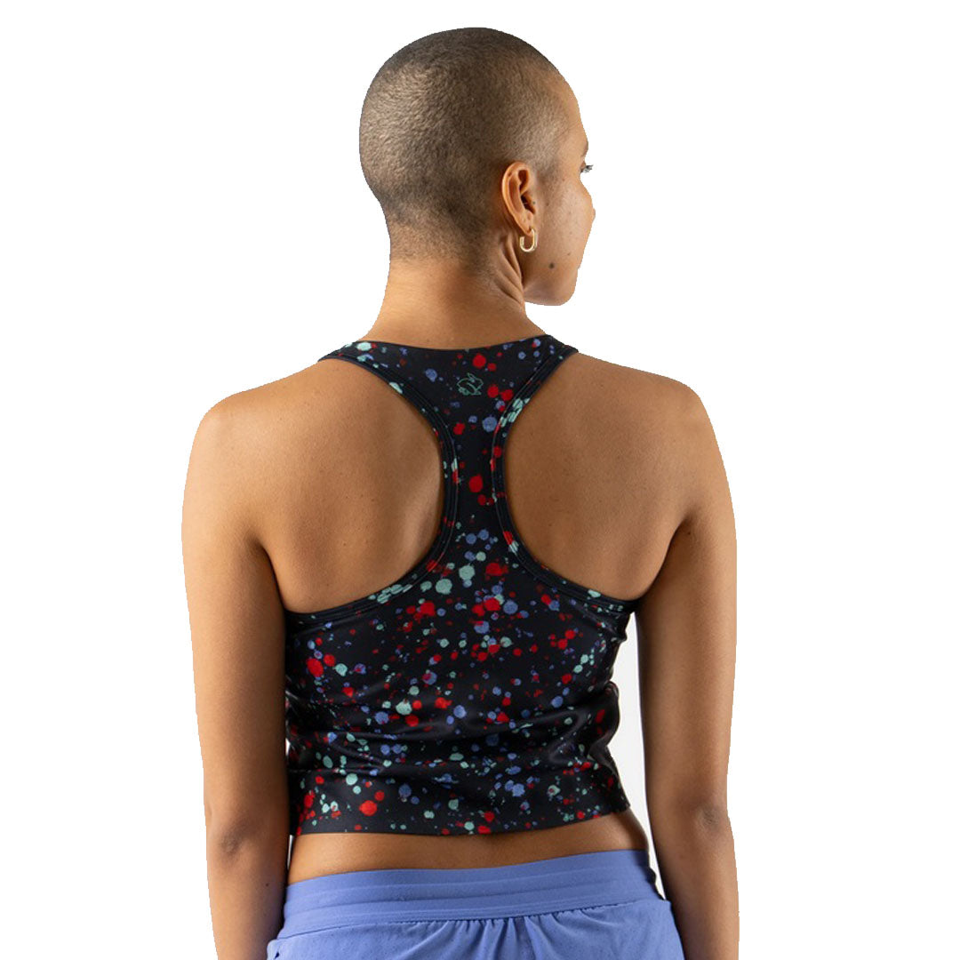 rabbit - Go Time Crop - Stretch Limo Splatter - Women's