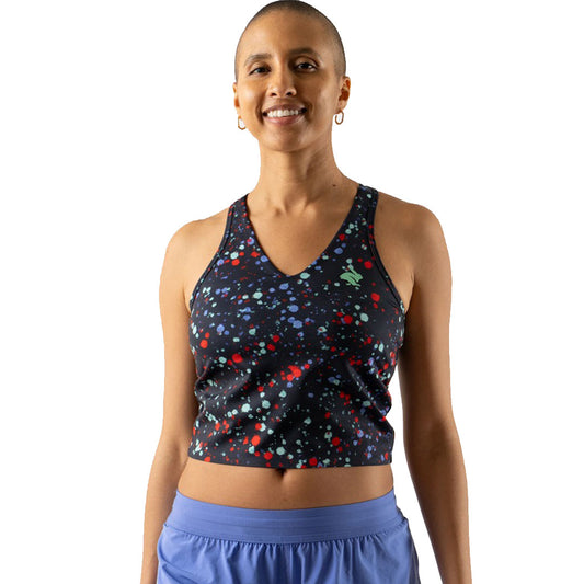 rabbit - Go Time Crop - Stretch Limo Splatter - Women's