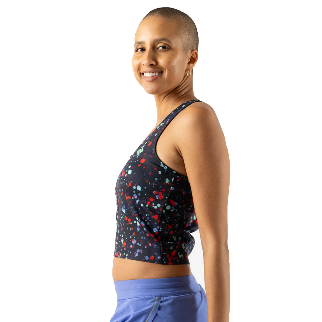 rabbit - Go Time Crop - Stretch Limo Splatter - Women's