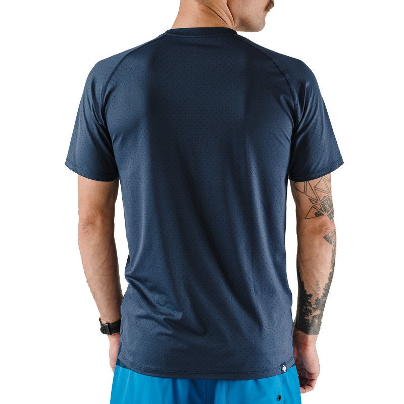 rabbit - ICE Perf Tee SS - Dress Blues - Men's