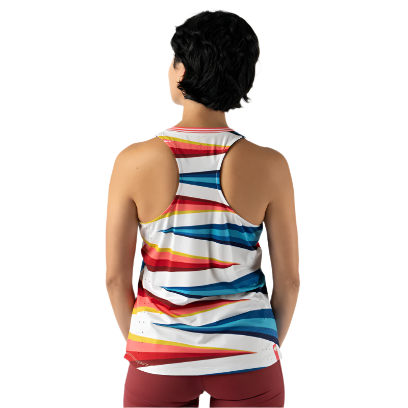 rabbit - Race Pace Tank - Vaporous Gray Stripe - Women's