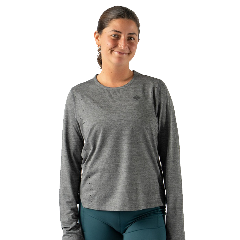 rabbit - Race Pace Tee LS - Black Charcoal - Women's