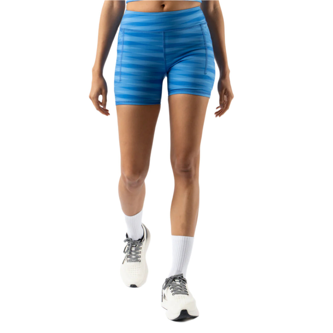 rabbit - Speed Leggy 4" - Azure Blue Stripe - Women's
