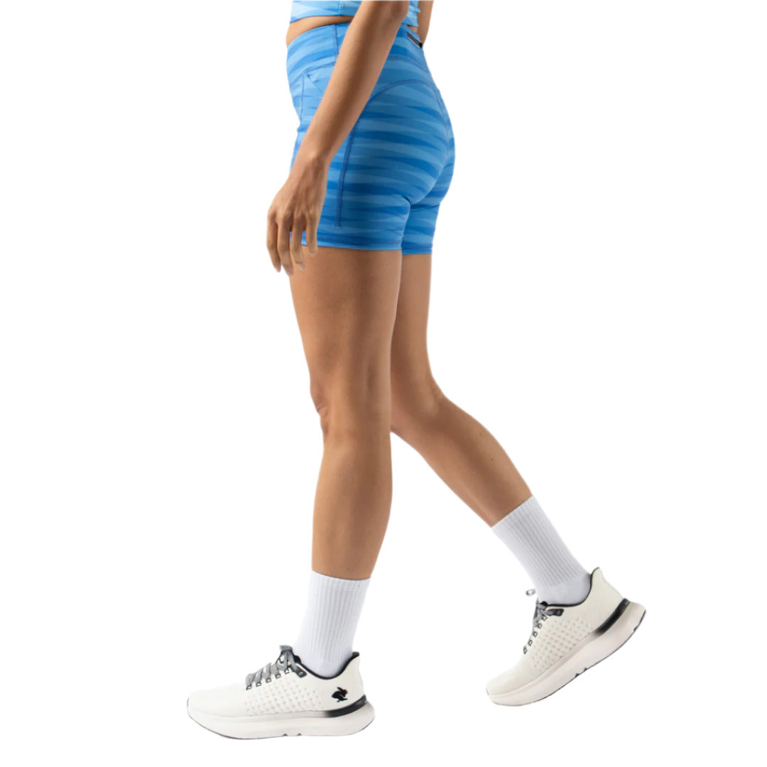 rabbit - Speed Leggy 4" - Azure Blue Stripe - Women's