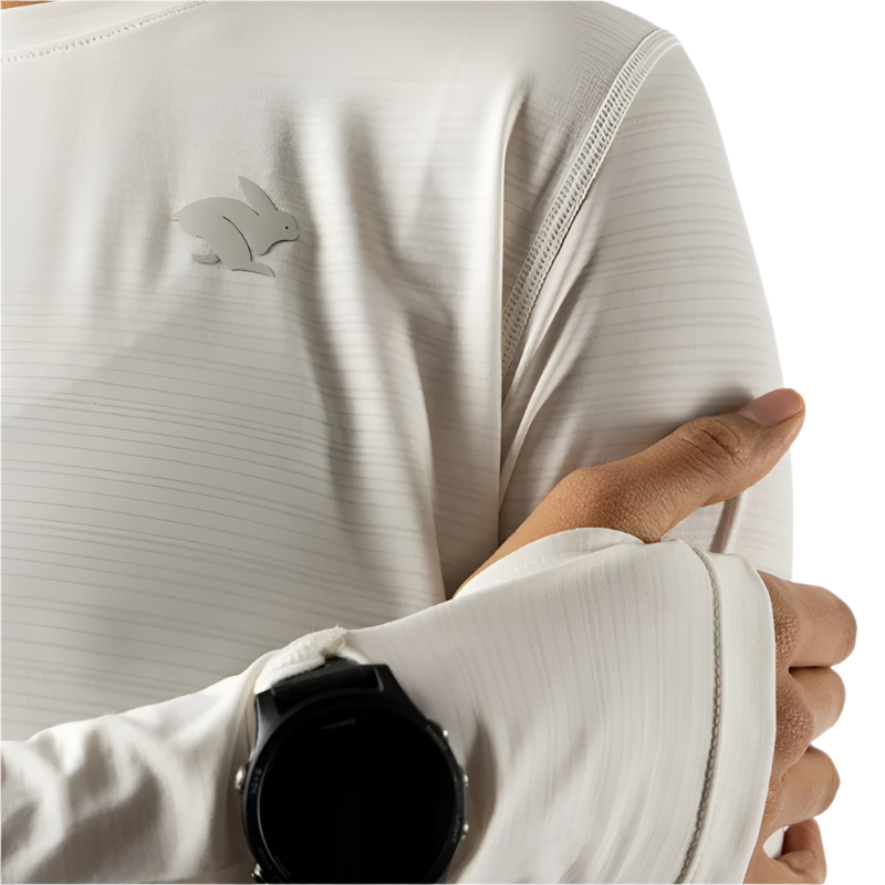 rabbit - UPF Tee LS - Snow White - Women's