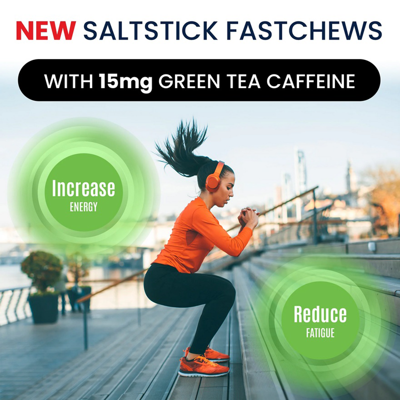 SaltStick - FastChews - Tropical Twist (Caffeinated) - 10 Tablets Packet