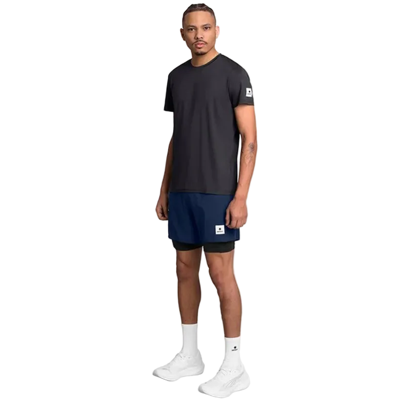 Saysky - 2 in 1 Pace Shorts 5'' - Blue - Men's