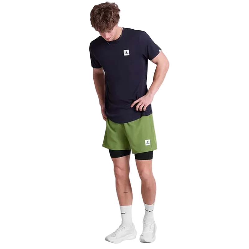 Saysky - 2 in 1 Pace Shorts 5'' - Light Green - Men's