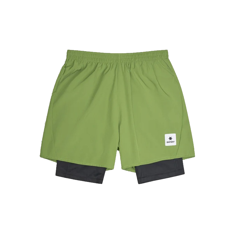 Saysky - 2 in 1 Pace Shorts 5'' - Light Green - Men's