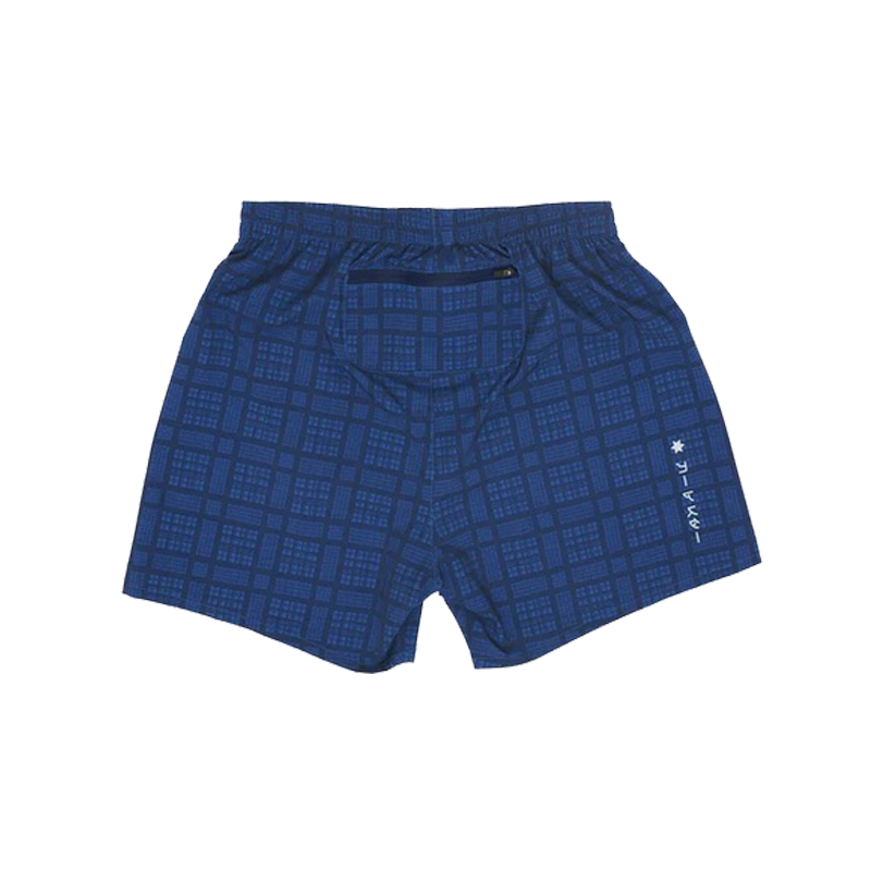 Saysky - Checker Pace Shorts 5" - Blue Checker - Men's