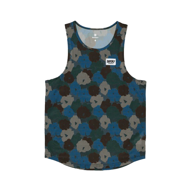 Saysky - Camo Flower Combat Singlet - Blue - Men's