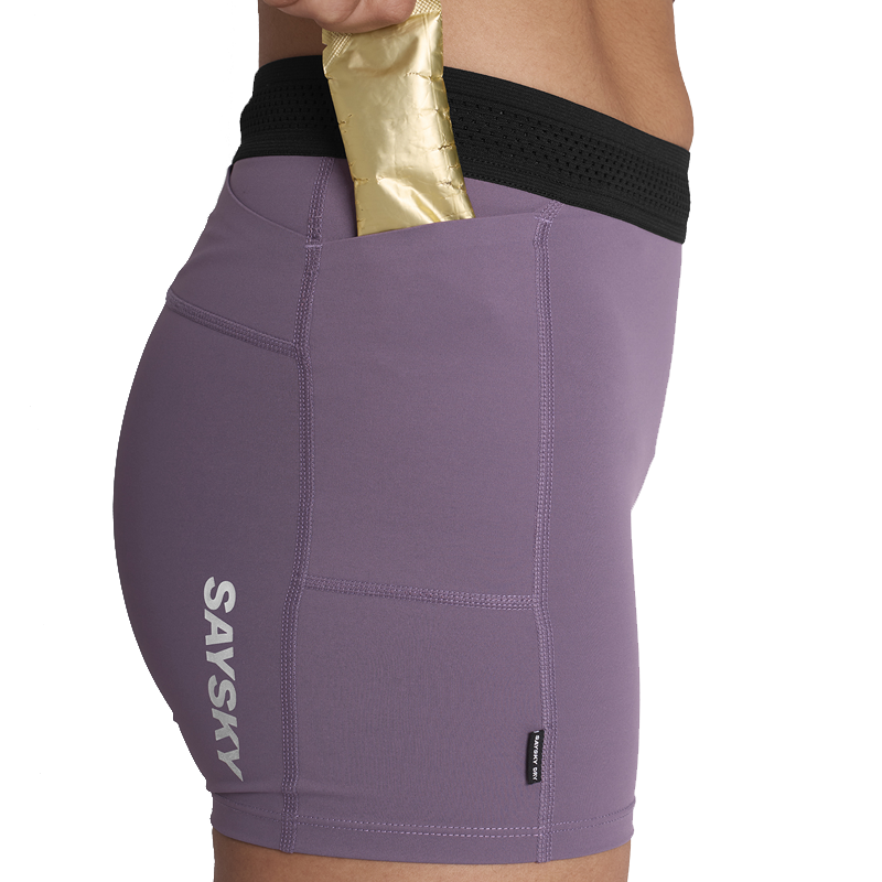 Saysky - Flow+ Short Tights 4" - Purple - Women's