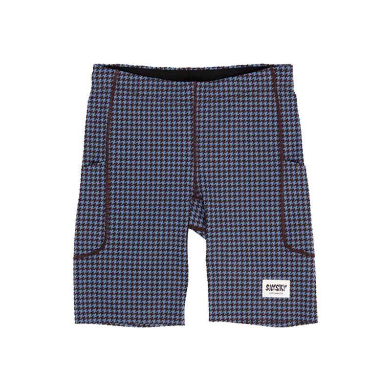 Saysky - Houndstooth Combat+ Short Tights 9" - Blue - Men's