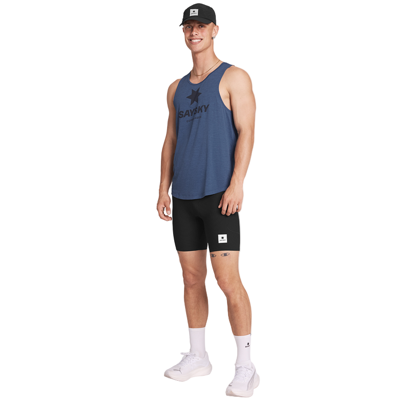 Saysky - Logo Combat Pro Singlet - Blue - Men's -2025